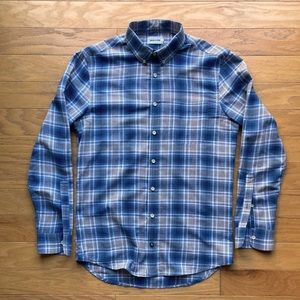 Taylor Stitch Jack in Melange Navy Plaid size Medium (40)